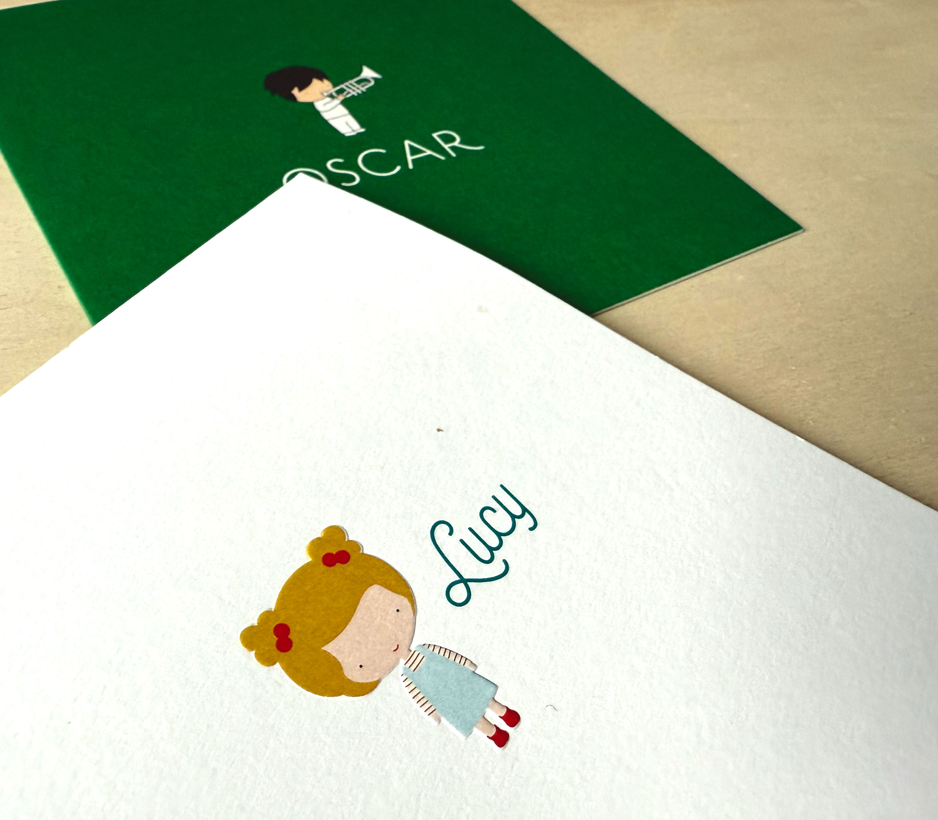 Lucy Oscar card design